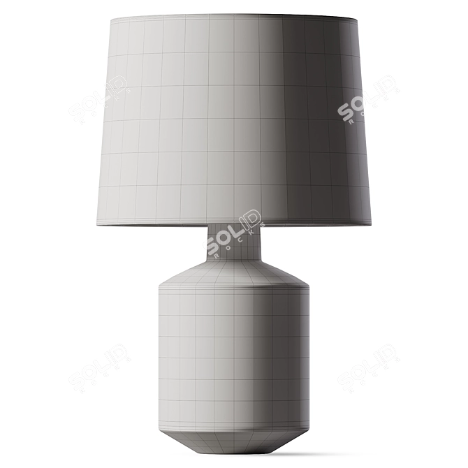 Industrial Chic Table Lamp 3D model image 2