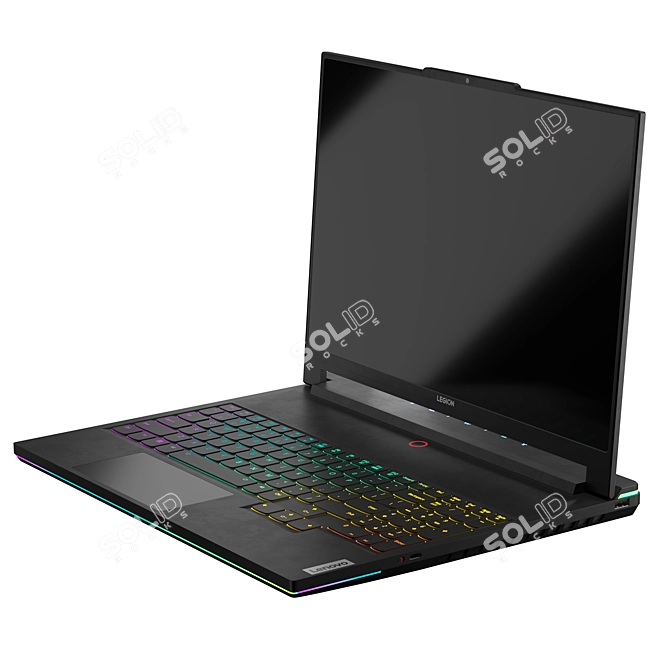 Carbon Black Lenovo Legion Notebook 3D model image 5