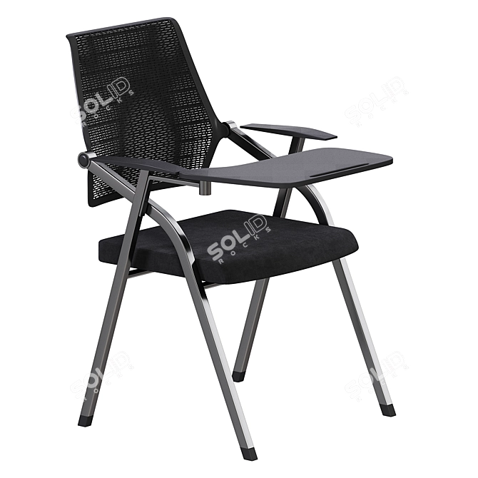 Sleek Writing Board Chair Modern 3D model image 1