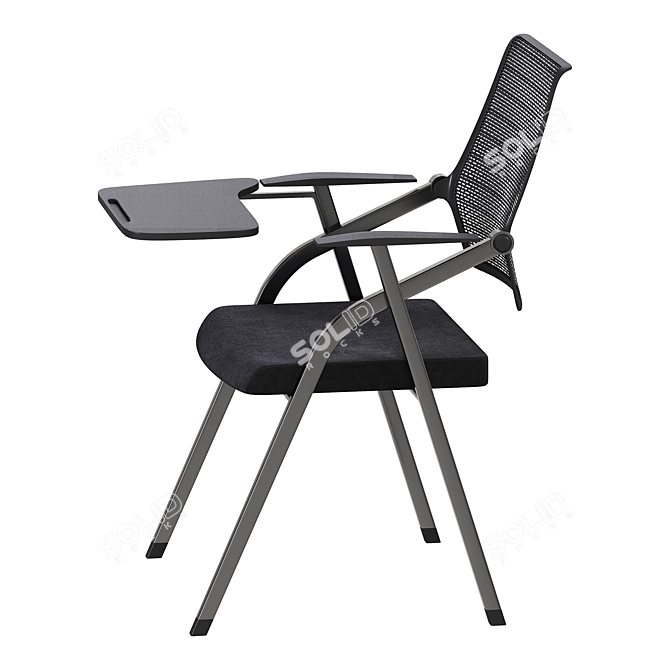 Sleek Writing Board Chair Modern 3D model image 3