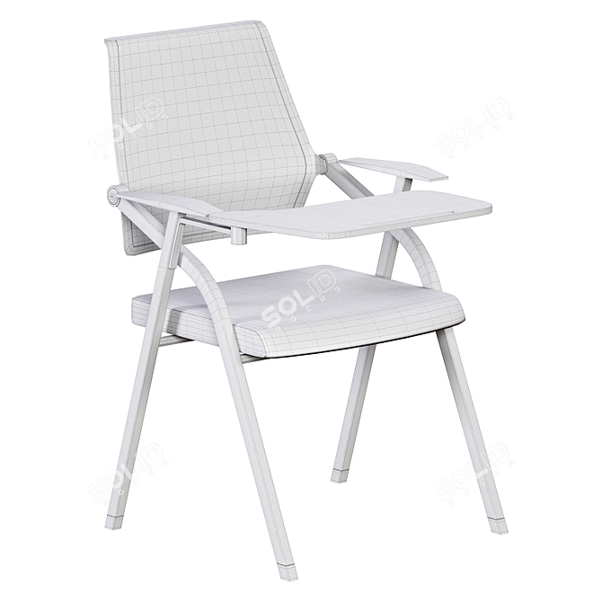 Sleek Writing Board Chair Modern 3D model image 5