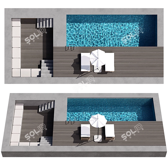 Virtual Pool Model 113 3D model image 2