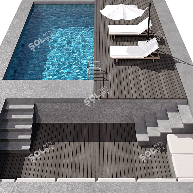 Virtual Pool Model 113 3D model image 4