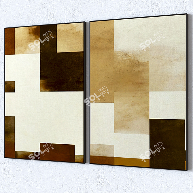 Modern Wall Paintings Collection: 3D Model 3D model image 3