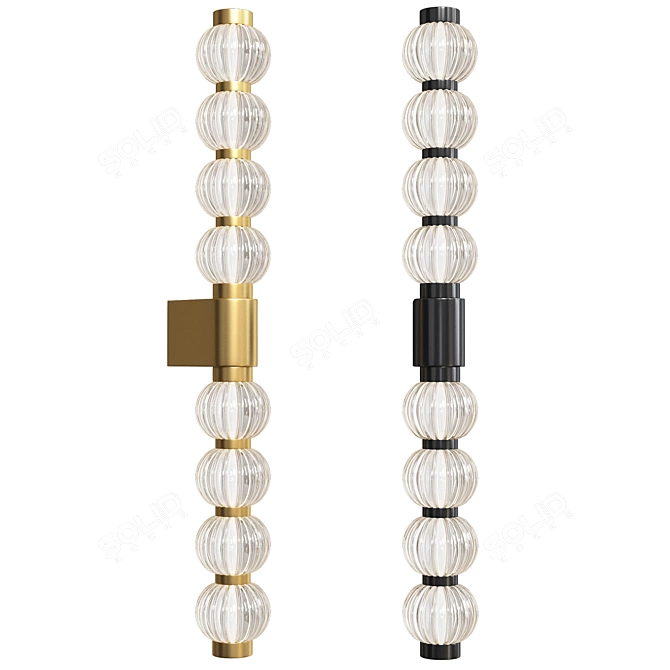 Elegant Amulet Wall Lamp 3D model image 1