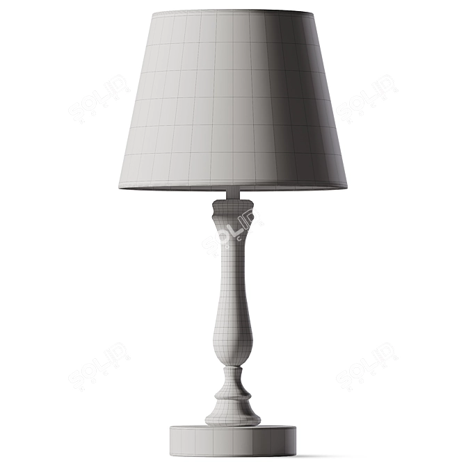  Modern Black Table Lamp 3D model image 2