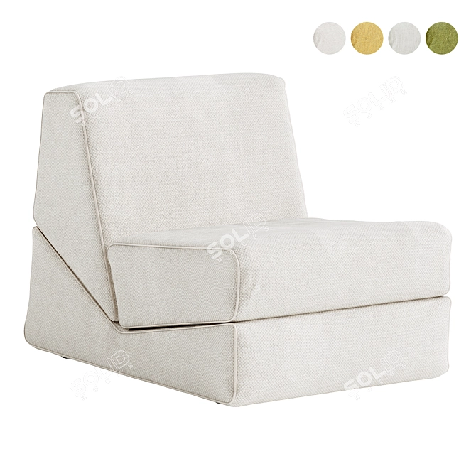 Elegant Zanotta Galeotta Armchair Model 3D model image 1