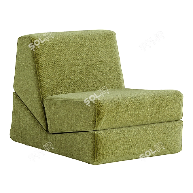 Elegant Zanotta Galeotta Armchair Model 3D model image 4