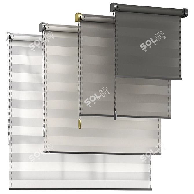 Shadowplay Roller Blinds 07 3D model image 1