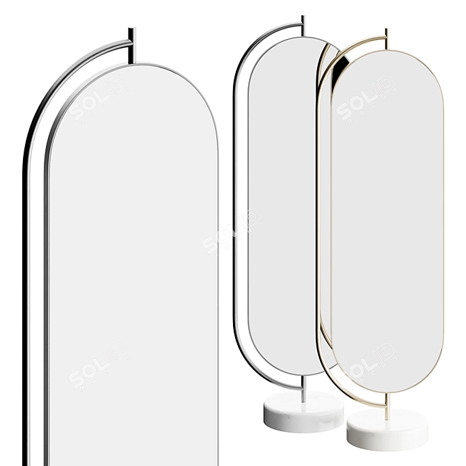 Luxury Reflection: Secolo GIOVE Mirror 3D model image 2