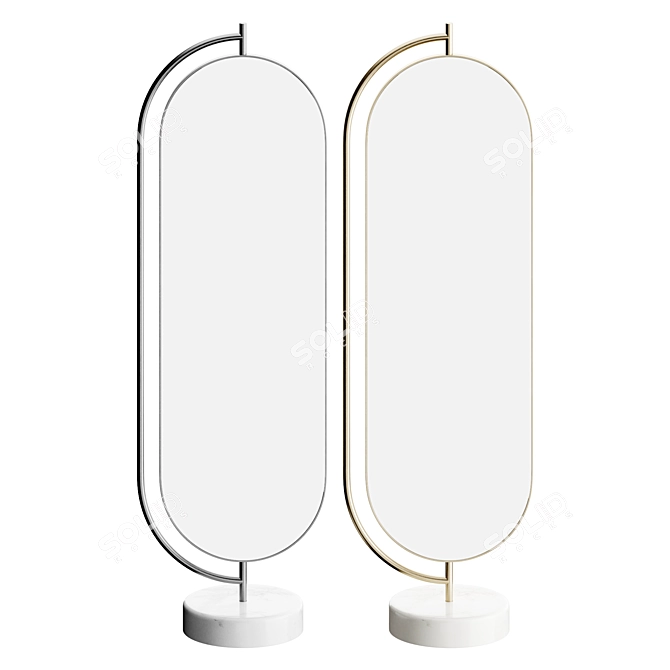 Luxury Reflection: Secolo GIOVE Mirror 3D model image 3