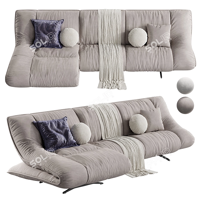 Koinor Mellow Sofa, Contemporary Design 3D model image 1