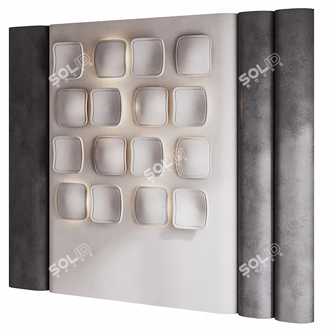 Decorative Wall Panel 3D Model 3D model image 3