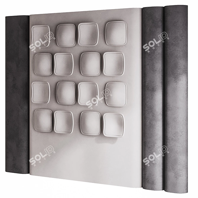 Decorative Wall Panel 3D Model 3D model image 4