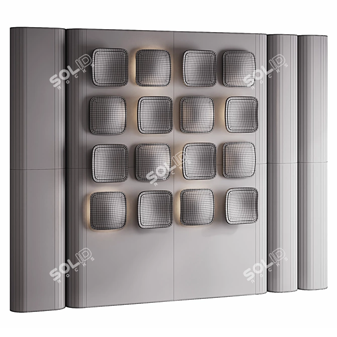 Decorative Wall Panel 3D Model 3D model image 6