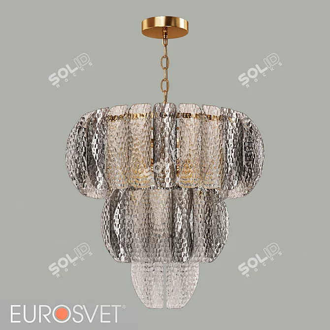 Bogate's Callas 12-Light Brass Chandelier 3D model image 1