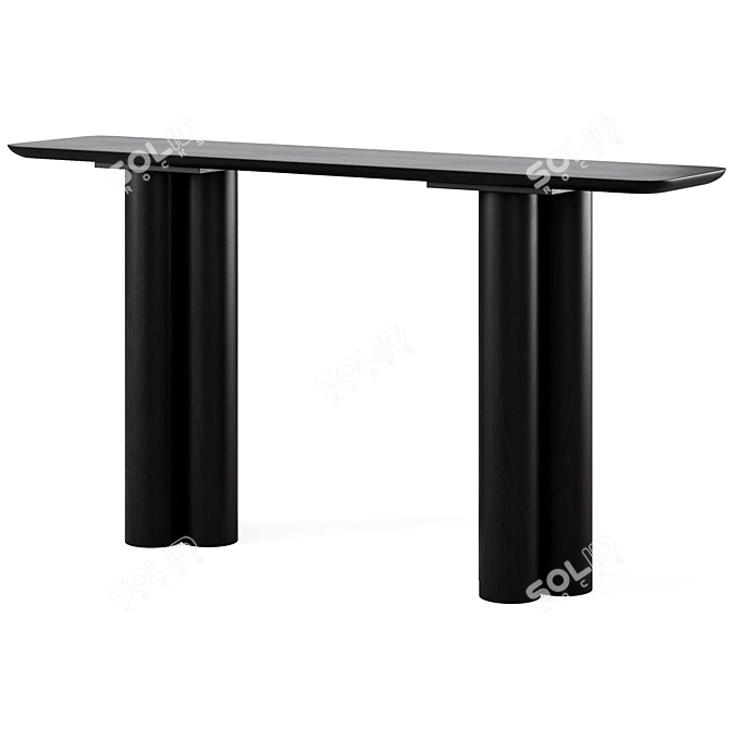 Elegant Imogen Console Table 3D model image 1