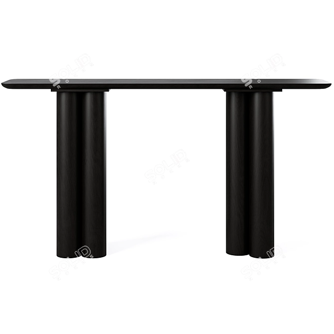 Elegant Imogen Console Table 3D model image 3