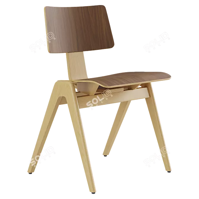 Modern Designer Daystak Chair Eco-Friendly 3D model image 3