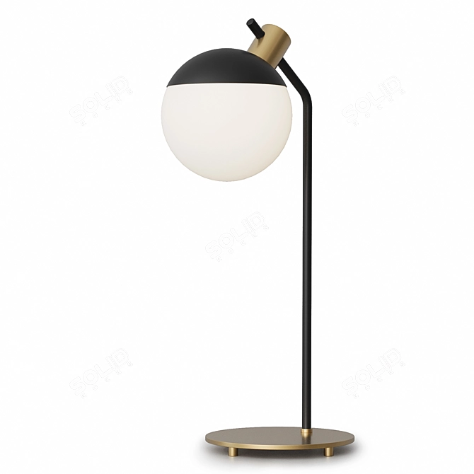 Elegant Black Table Lamp "Miranda 3D model image 3