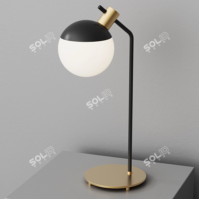 Elegant Black Table Lamp "Miranda 3D model image 6