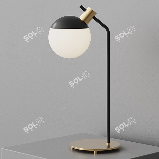 Elegant Black Table Lamp "Miranda 3D model image 7