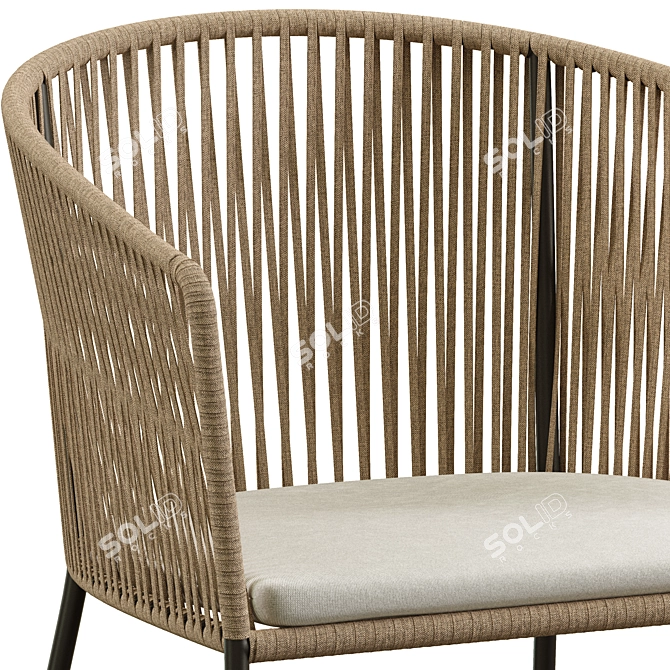 Elegant Outdoor Jocelyn Chair 3D model image 2