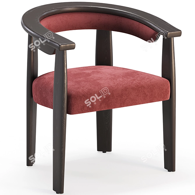 Baxter Afra Chair: Stylish Comfort 3D model image 1