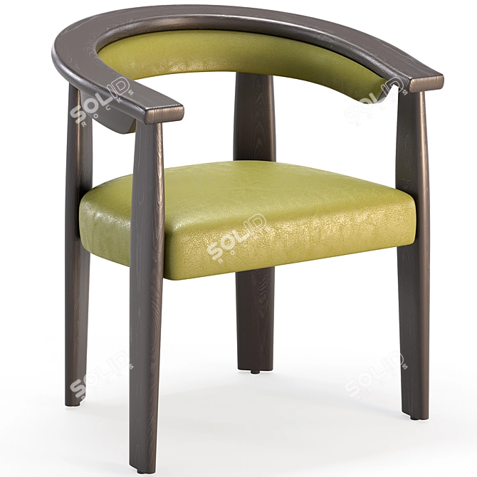 Baxter Afra Chair: Stylish Comfort 3D model image 2