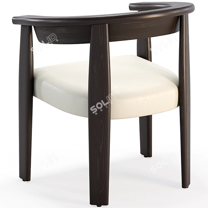 Baxter Afra Chair: Stylish Comfort 3D model image 5