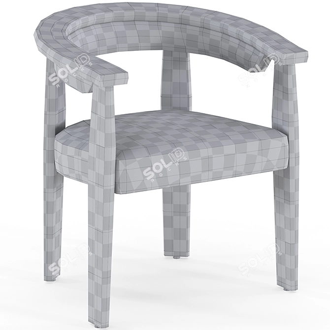 Baxter Afra Chair: Stylish Comfort 3D model image 6