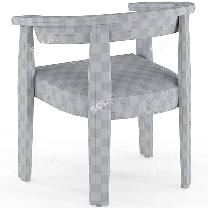 Baxter Afra Chair: Stylish Comfort 3D model image 7