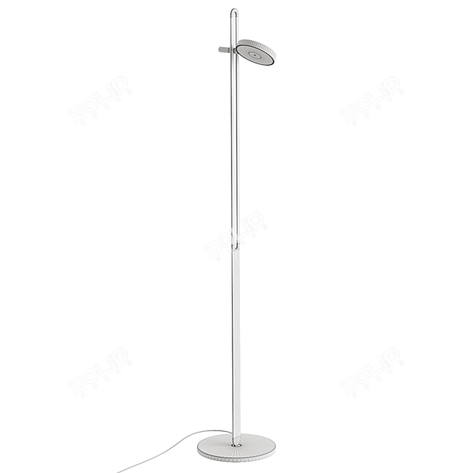 Echo Floor Lamp in Ultramarine 3D model image 5