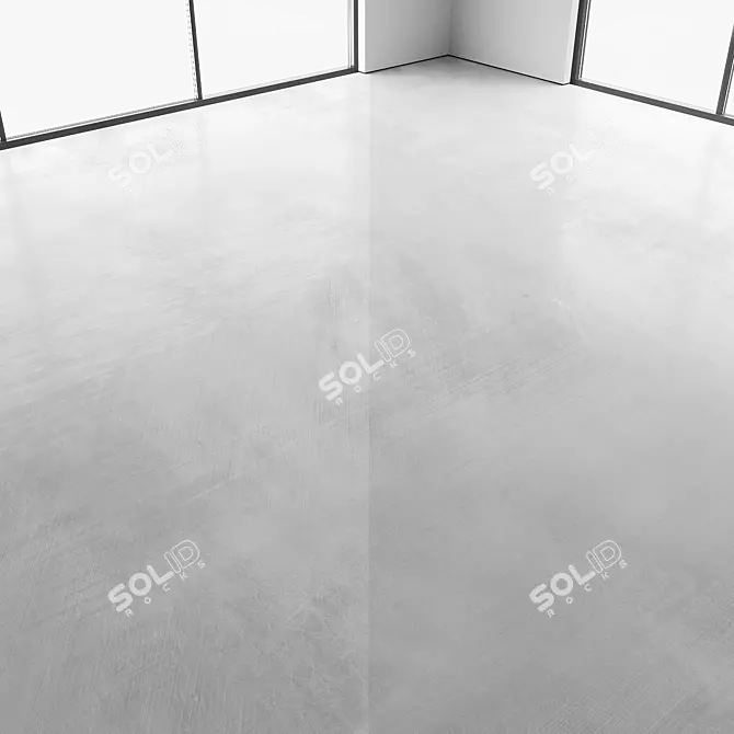 Seamless Concrete Floor Texture Pack 3D model image 2