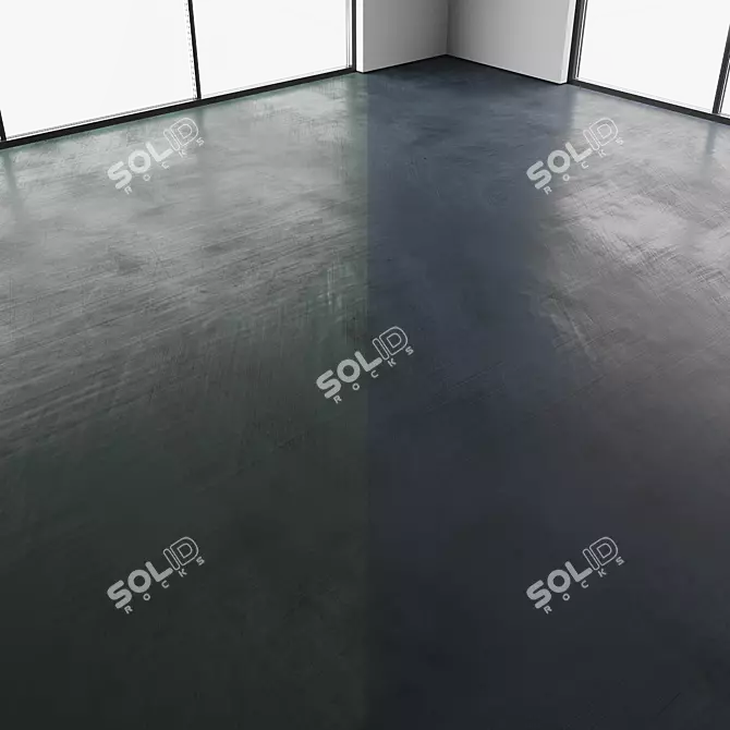 Seamless Concrete Floor Texture Pack 3D model image 6