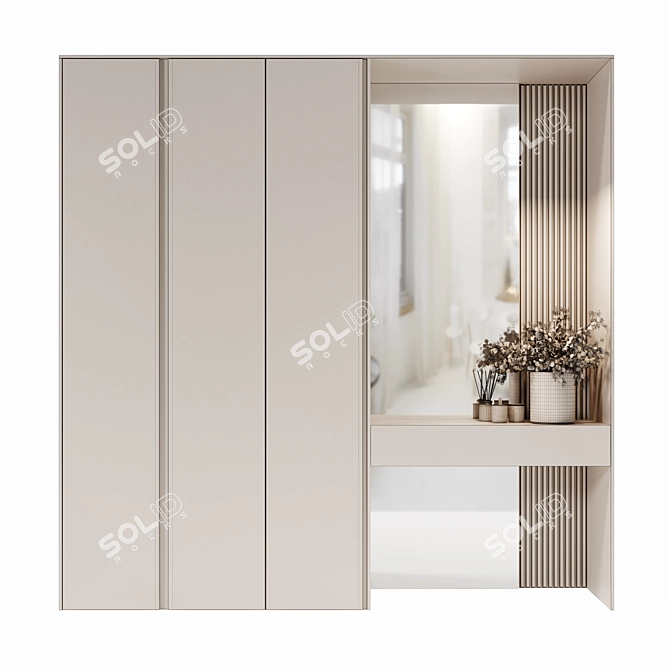 Modern Design Wardrobe 3D model image 10