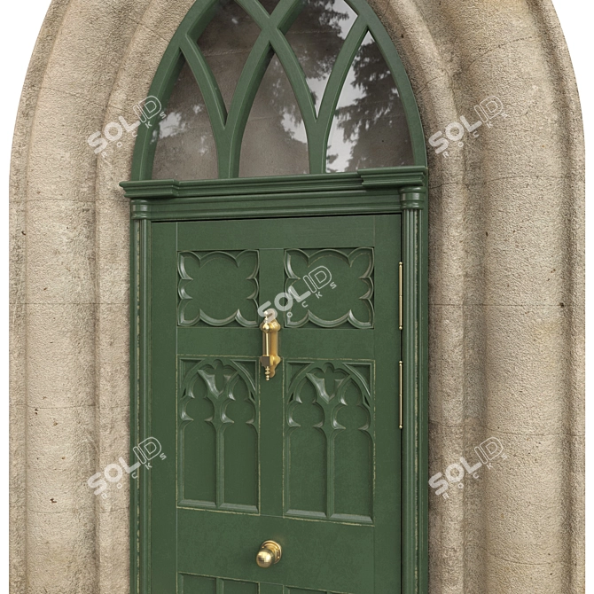 Classic Door 3D Model Max 3D model image 3