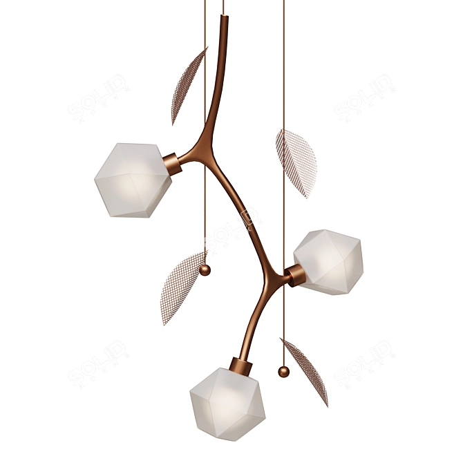 Contemporary Welles Pendant Light 3D model image 4