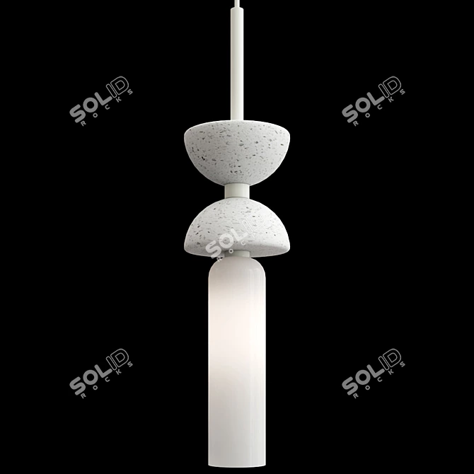 Kyoto Marble Pendant Lamp Slim 3D model image 4