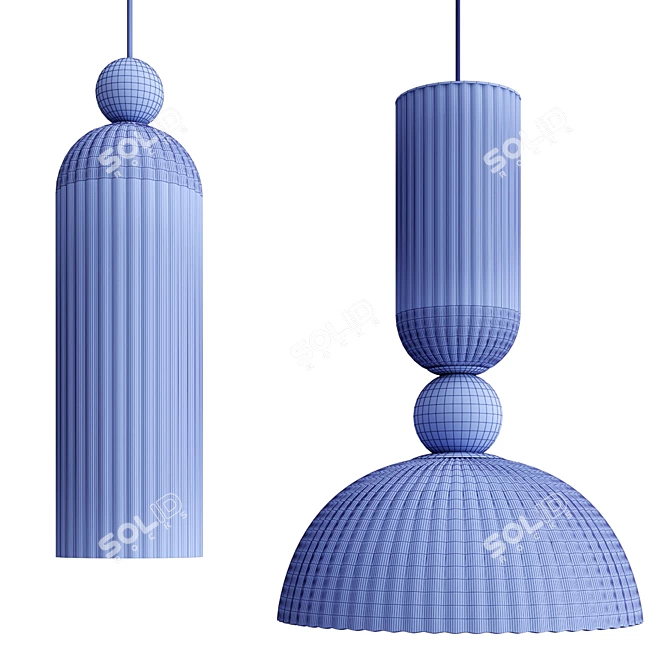 Antic Pendant Lamps Collection 3D model image 6