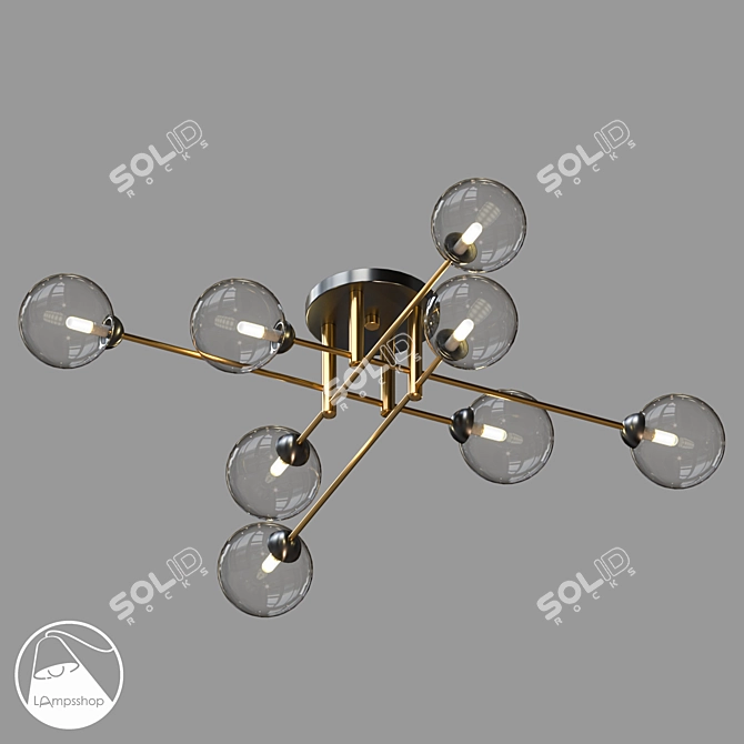 Nevada Soul Chandelier 95cm Diameter 3D model image 1