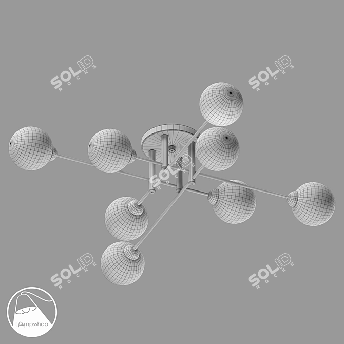 Nevada Soul Chandelier 95cm Diameter 3D model image 2