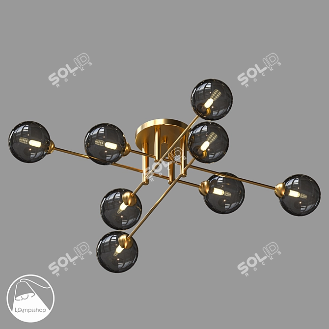 Nevada Soul Chandelier 95cm Diameter 3D model image 3