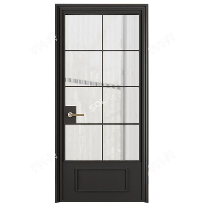 Modern Entrance Door Set 2016 3D model image 3