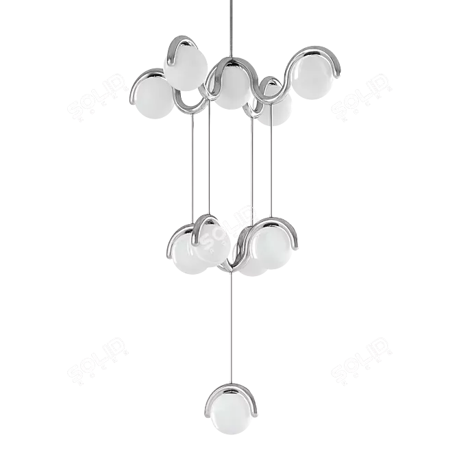 Astraeus Clarke Lenox Chandeliers Set 3D model image 2