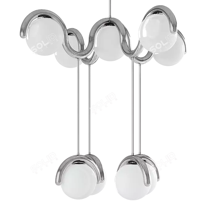 Astraeus Clarke Lenox Chandeliers Set 3D model image 3