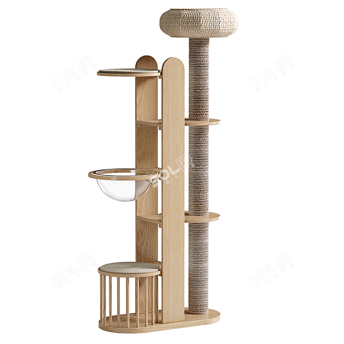 Heavenly Haven Cat Tower 3D model image 2