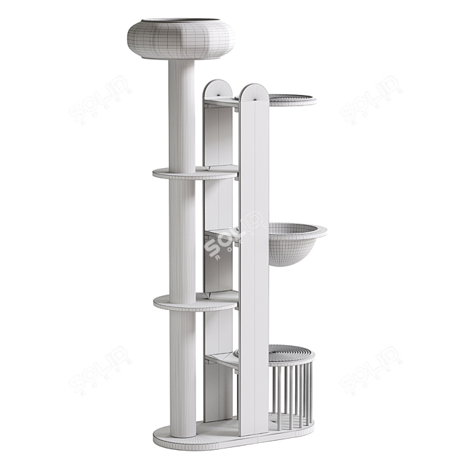 Heavenly Haven Cat Tower 3D model image 3