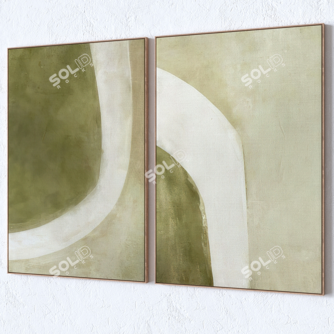 Wall Painting Set with Textures 3D model image 2