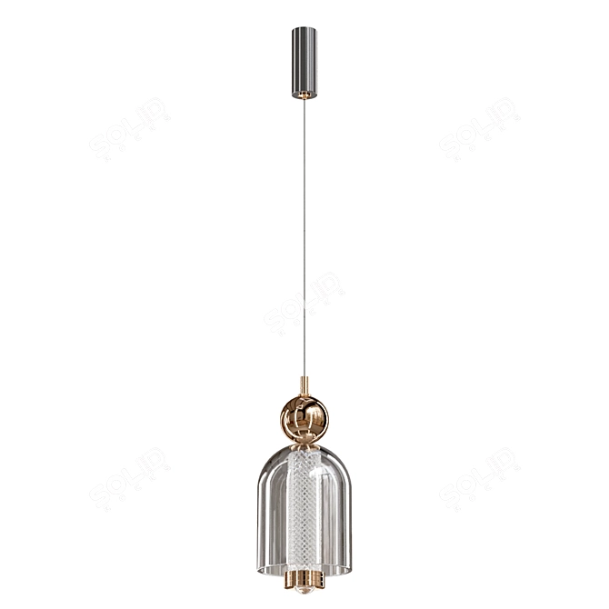 Elegant Pendant Light Model By Lampatron 3D model image 3